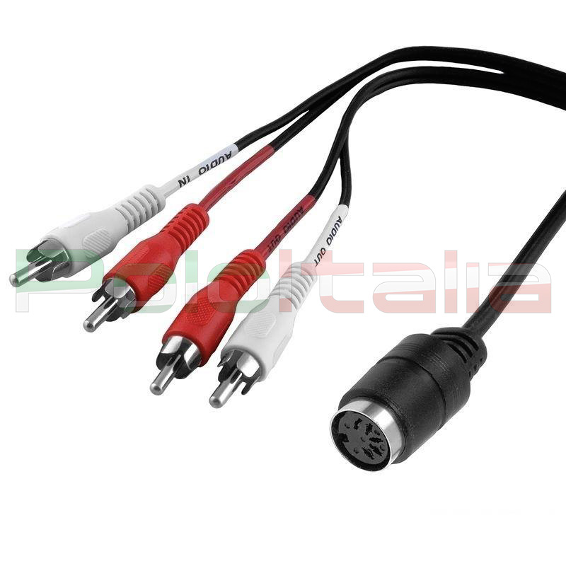 Cavo adattatore da 0,3 m 5 PIN MIDI DIN 1 spina maschio a 2x femmina Cavo adattatore distributore Y Convertore da 50 cm Cavo di prolunga a 5 pin  7