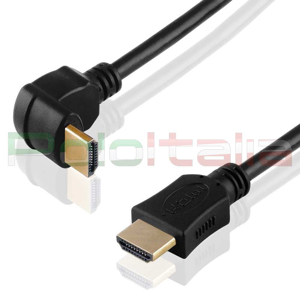 Cable Da 0 5 A 5m Hdmi 1 4 Angle 90 Degrees 3d 4k Full Hd Tv Pc Av Ps4 Angled Ebay