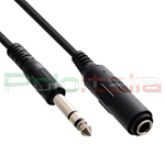 5 Metri Cavo Audio JACK 6,3mm Maschio/Femmina per prolunga