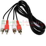 1,5 Metri Cavo Audio 2x RCA Maschio / 2x RCA Maschio