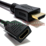 Cavo HDMI 1.4 with Ethernet 3D Full HD 4K Tipo A Maschio/Femmina per prolunga