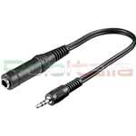 0,2 Metri Cavo Audio JACK 3,5mm Maschio / JACK 6,3mm Femmina