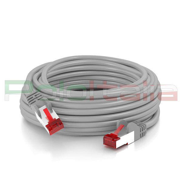 MHP ® 30m Gigabit Ethernet CAT 6 Patch Lead/Cavo di rete LAN RJ45 Bianco 
