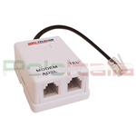 Filtro ADSL TELECOM Plus RJ11 Splitter per Telefono / Modem Tim