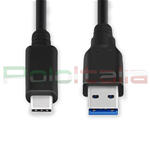 0,15 Metri Cavo USB 3.0 Tipo A Maschio / 3.1 Tipo C Maschio