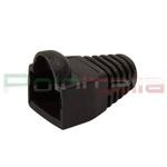 100 Pezzi Copriconnettore gommino copri plug per cavo di Rete Ethernet RJ45 (8P8C) lan 6,4mm Nero