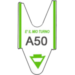 40 Rotoli Tickets per Eliminacode a coda di rondine da 2000 tagliandi alfa numerati in carta | colore righe Verde