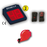 Display Eliminacode a due cifre Led rosso Printex | Visore con Radiocomando, Distributore ticket e rotolo numeri attesa per gestione file