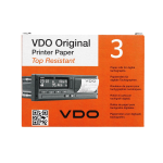 3 Rotoli in carta termica VDO | KIENZLE 57x8 metri | Diametro 28mm - 55gr | Rotolino omologato per Tachigrafi digitali, Cronotachigrafi Camion