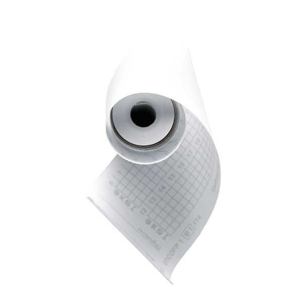 3 Rotoli in carta termica VDO | KIENZLE 57x8 metri | Diametro 28mm - 55gr | Rotolino omologato per Tachigrafi digitali, Cronotachigrafi Camion