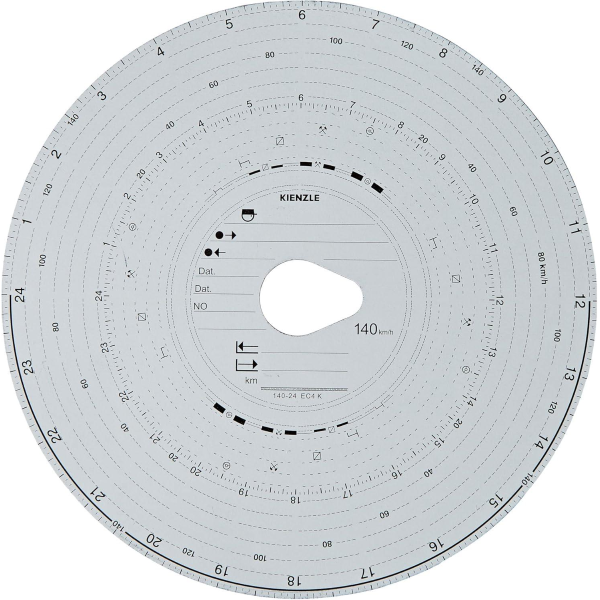 100 Dischi VDO | KIENZLE 140 km/h per Tachigrafi digitali, Cronotachigrafi Camion