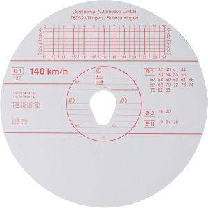 100 Dischi VDO | KIENZLE 140 km/h per Tachigrafi digitali, Cronotachigrafi Camion