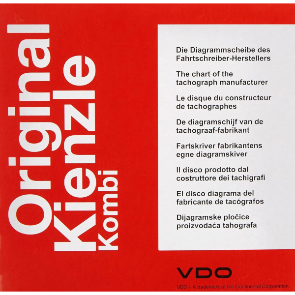 100 Dischi VDO | KIENZLE 140 km/h per Tachigrafi digitali, Cronotachigrafi Camion