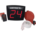 Display Eliminacode a due cifre Led rosso MY TURN | Visore con Radiocomando, Distributore ticket e rotolo numeri attesa per gestione file