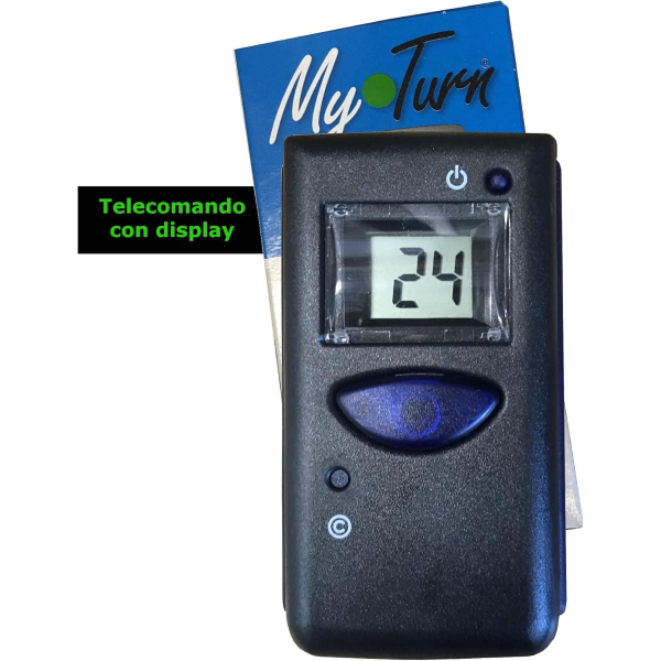 Radiocomando MY TURN mod. VT2 con display per avanzamento numerico del sistema Eliminacode Display Led Visore a 2 cifre