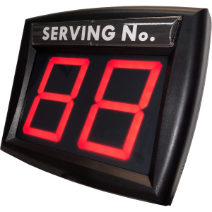 Display Eliminacode a due cifre Led rosso Printex | Visore per gestione file