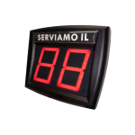 Display Eliminacode a due cifre Led rosso MY TURN | Visore per gestione file