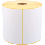 Rotolo Etichette 100x150mm in carta Vellum di colore Bianco - Adesivo permanente - Anima rotolo 40mm - Etichette per bobina 330