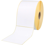 16 Rotoli Etichette 100x150mm in carta termica di colore Bianco - Adesivo permanente - Anima rotolo 40mm - Etichette per bobina 250